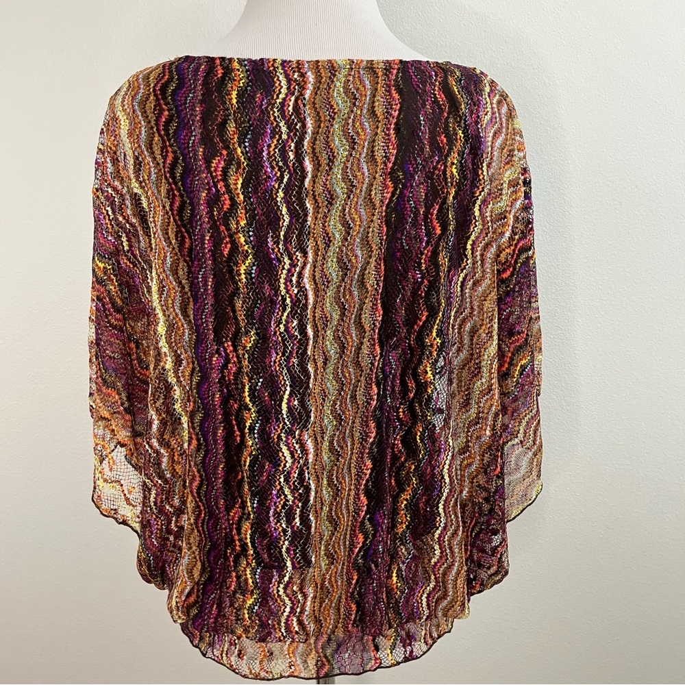 Multi Color Chevron Lace Top - Picture 13 of 14
